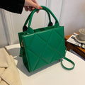 Geometric Structured Top-Handle Bag – Versatile Crossbody Handbag