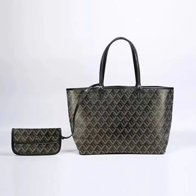 Large Leather Tote Bag for Women – Structured Designer Shoulder Bag with Spacious Interior