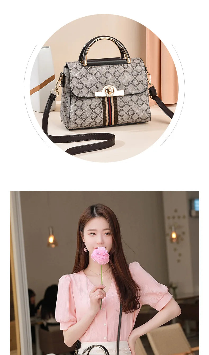 Structured Top-Handle Crossbody Bag – Classic Everyday Handbag