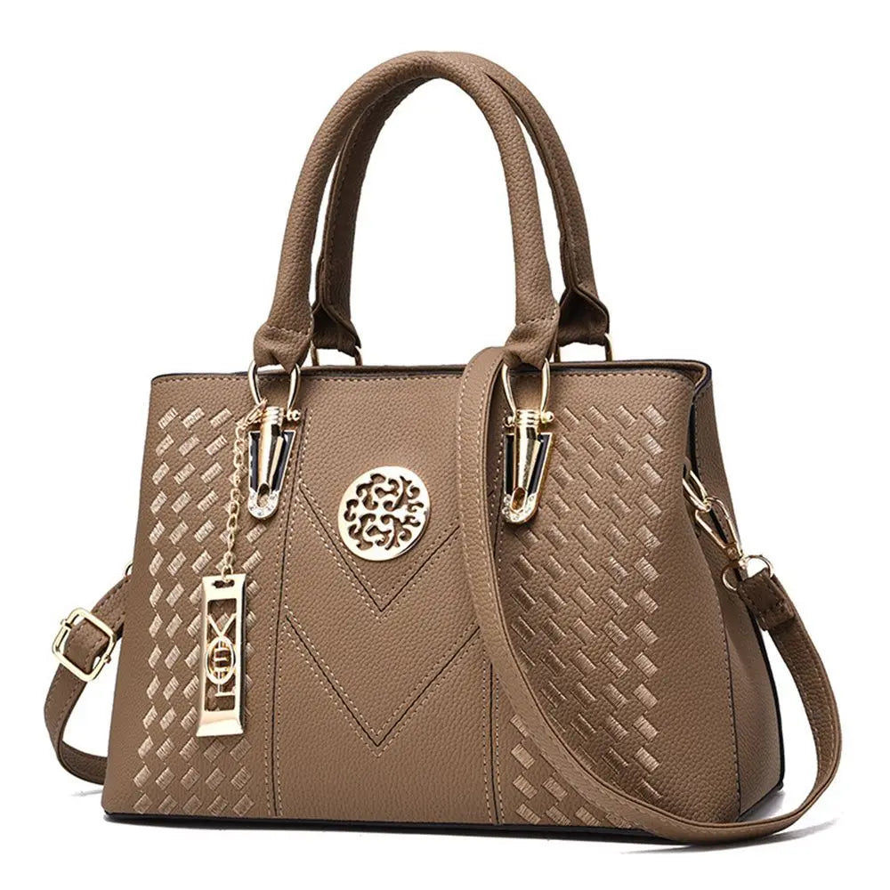Structured Work Tote Handbag – Shoulder & Crossbody Bag