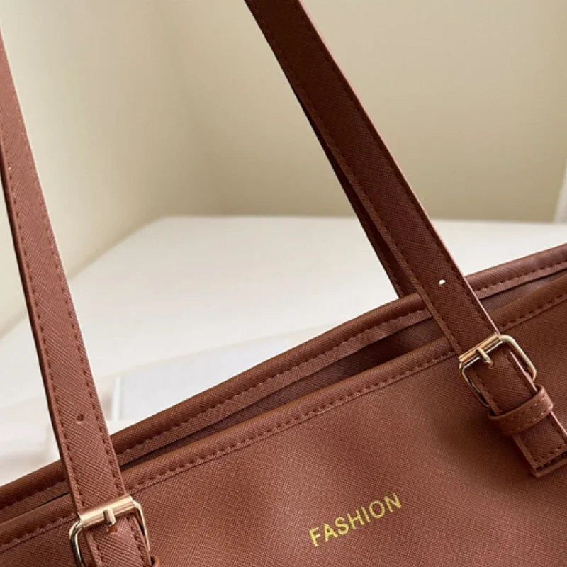 Minimalist Large Capacity Tote Bag for Women – Lightweight Shoulder Travel Handbag