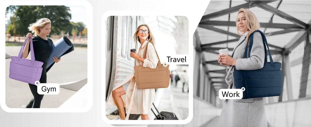 Large Capacity Organiser Tote Bag for Women – Multi-Pocket Travel, Makeup & Daily Carry Bag