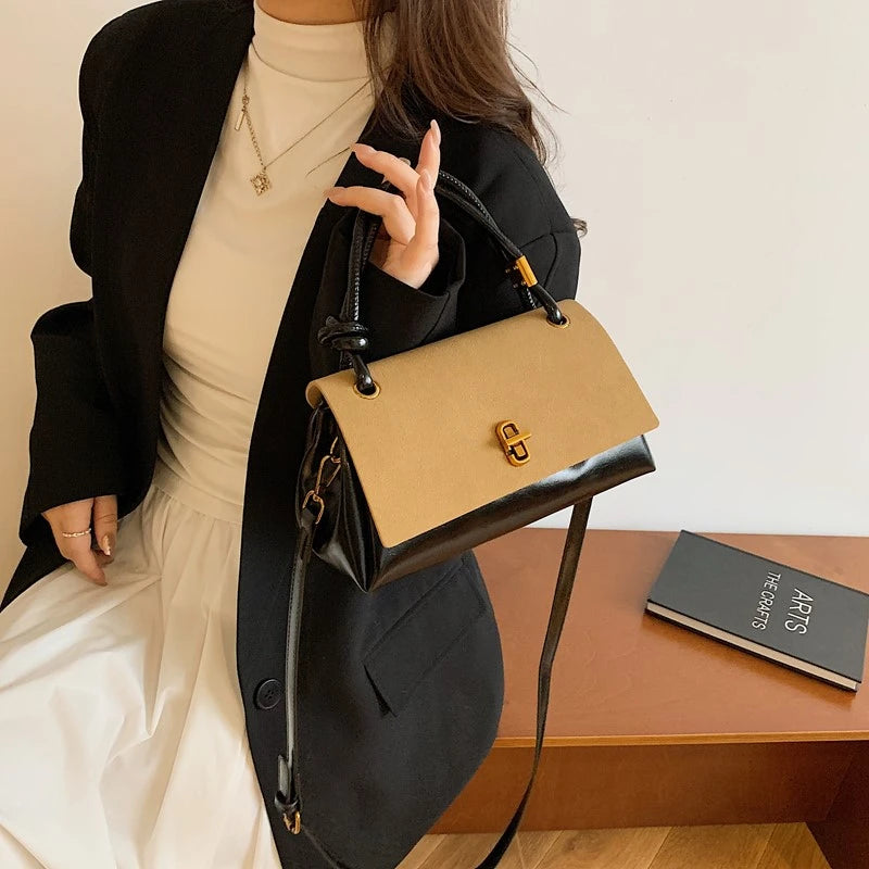 Classic Structured Shoulder Bag – Versatile Crossbody Handbag
