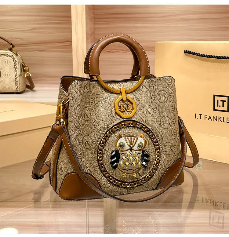 Genuine Leather Bucket Bag for Women – Luxury Shoulder & Crossbody Handbag (2025 Design)