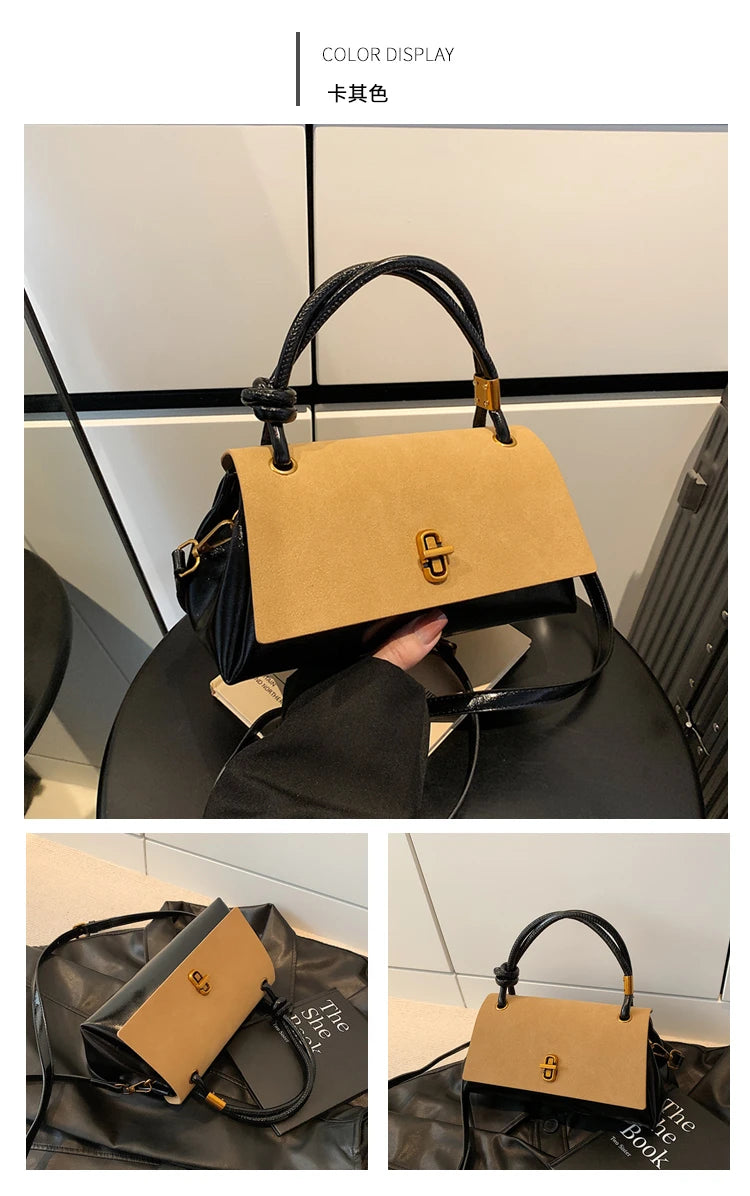 Classic Structured Shoulder Bag – Versatile Crossbody Handbag