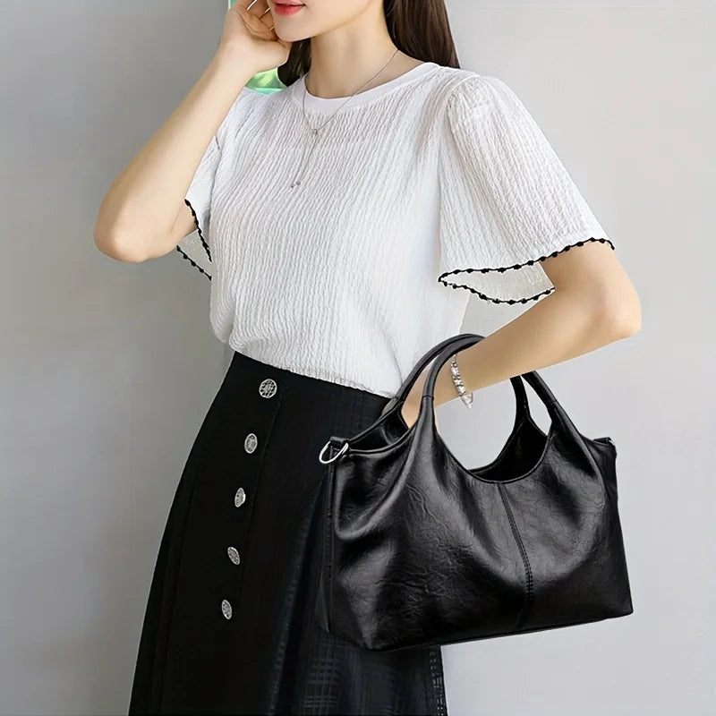 Minimal Soft PU Women’s Handbag – Everyday Carry Tote