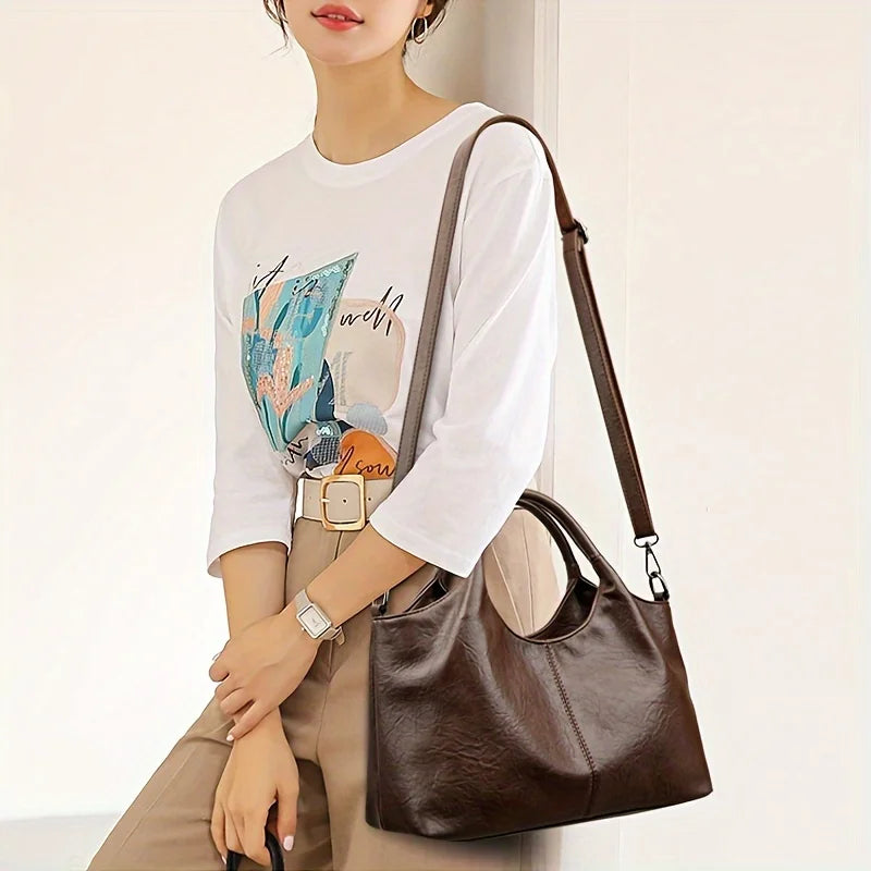 Minimal Soft PU Women’s Handbag – Everyday Carry Tote