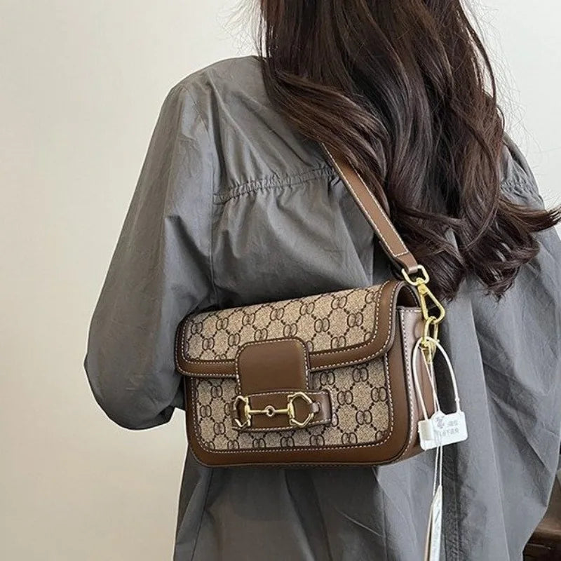 Retro Underarm Shoulder Bag – Structured Everyday Handbag
