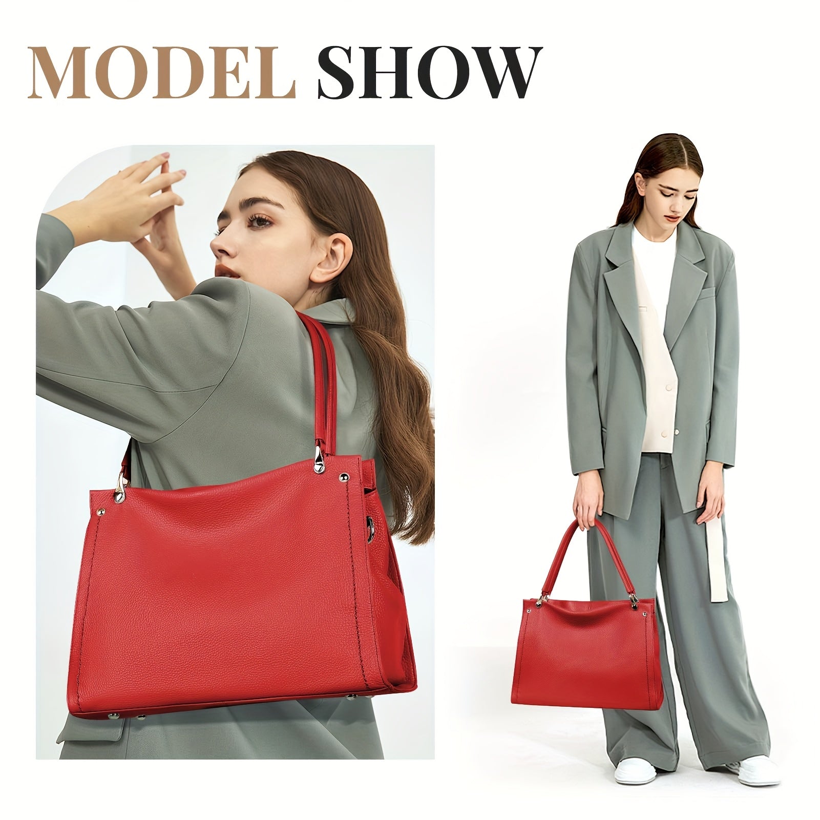 Genuine Leather Women’s Tote & Crossbody Bag
