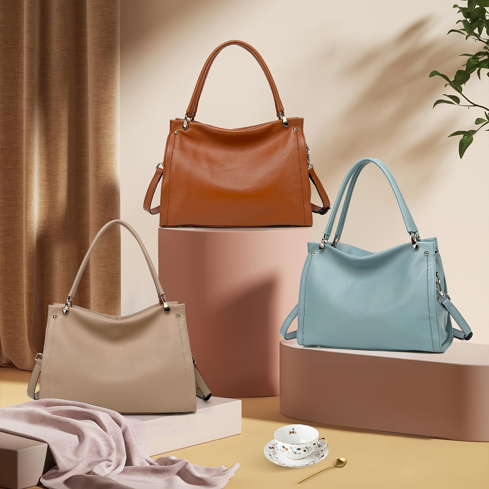 Genuine Leather Women’s Tote & Crossbody Bag